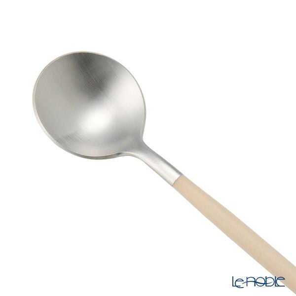 クチポール ゴア GOA アイボリー／シルバー コーヒー／ティースプーン 13cm マット仕上げ