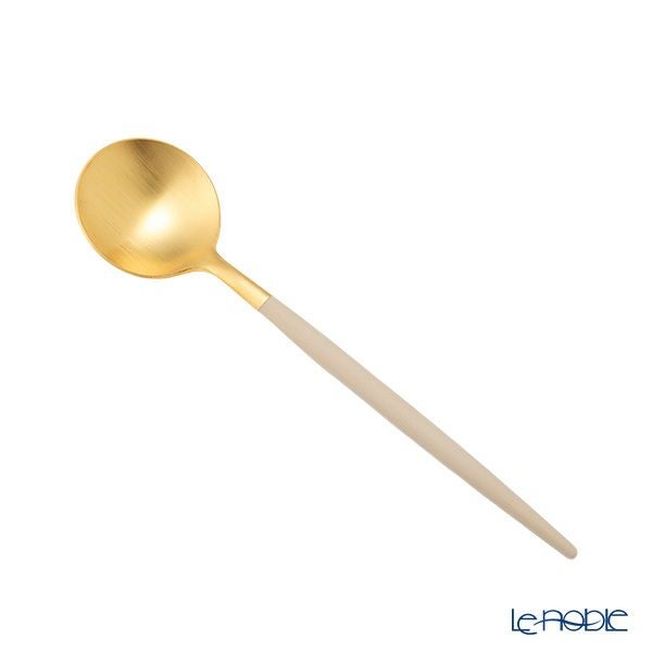 クチポール ゴア GOA アイボリー／ゴールド コーヒー／ティースプーン 13cm マット仕上げ