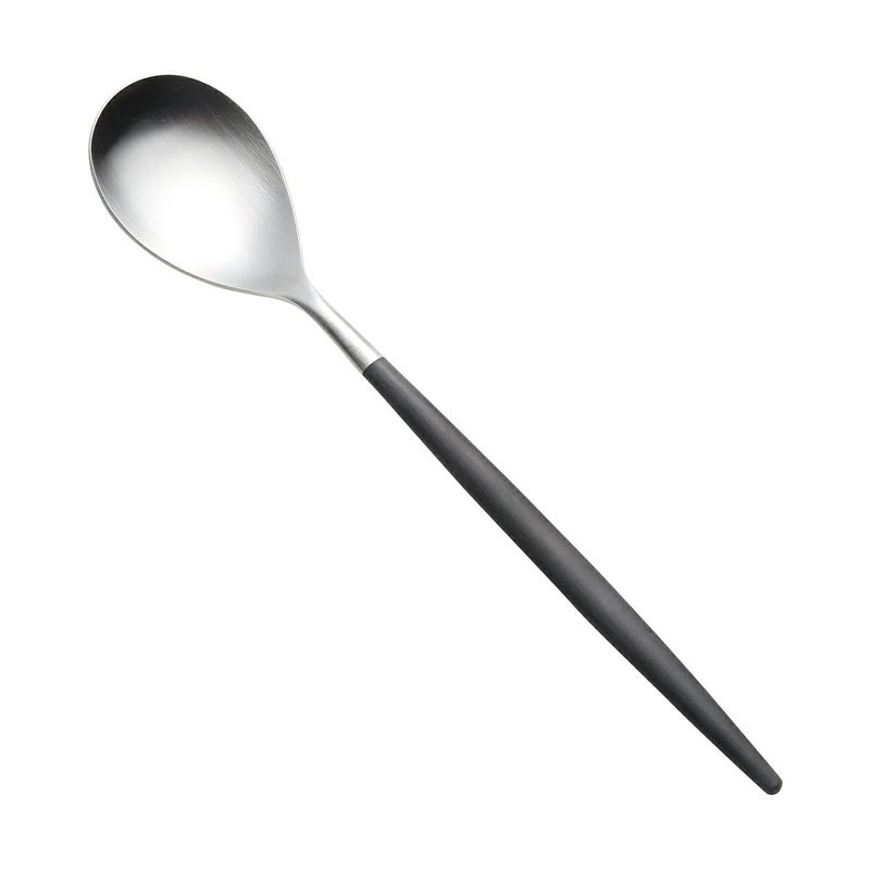 クチポール ミオ MIO ブラック／シルバー テーブルスプーン 21cm マット仕上げ