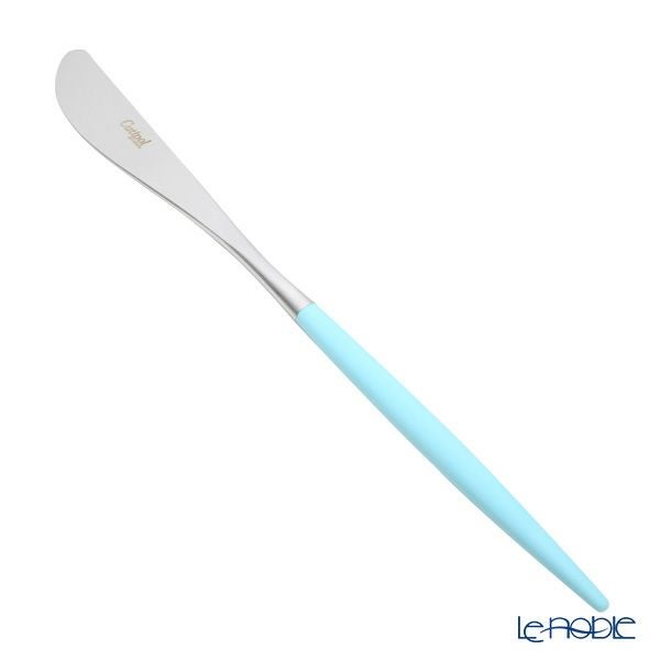 クチポール ミオ MIO ターコイズ／シルバー テーブルナイフ 23cm マット仕上げ