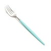 クチポール ミオ MIO ターコイズ／シルバー デザートフォーク マット仕上げ