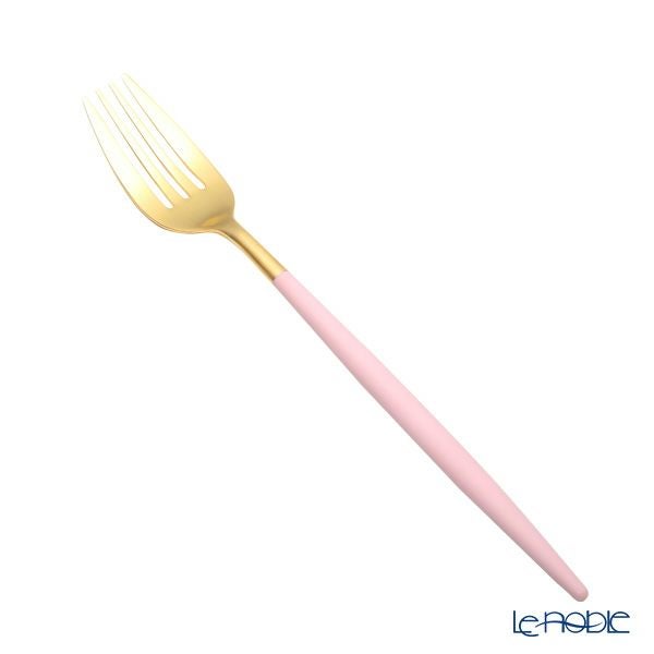 クチポール ミオ MIO ピンク／ゴールド テーブルフォーク 21.5cm マット仕上げ