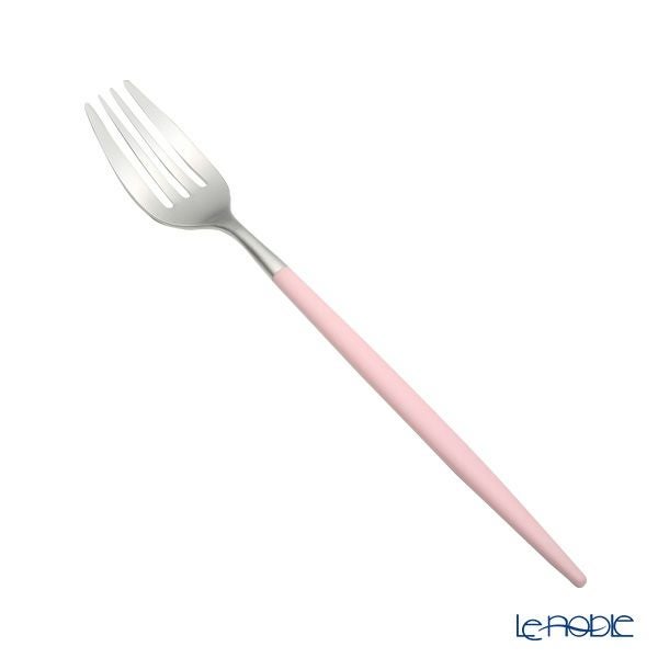 クチポール ミオ MIO ピンク／シルバー デザートフォーク 19.5cm マット仕上げ