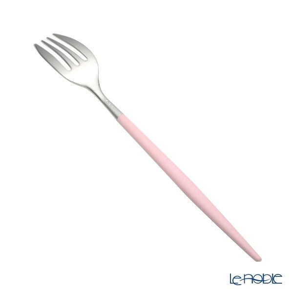 クチポール ミオ MIO ピンク／シルバー デザートフォーク 19.5cm マット仕上げ
