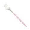 クチポール ミオ MIO ピンク／シルバー デザートフォーク 19.5cm マット仕上げ
