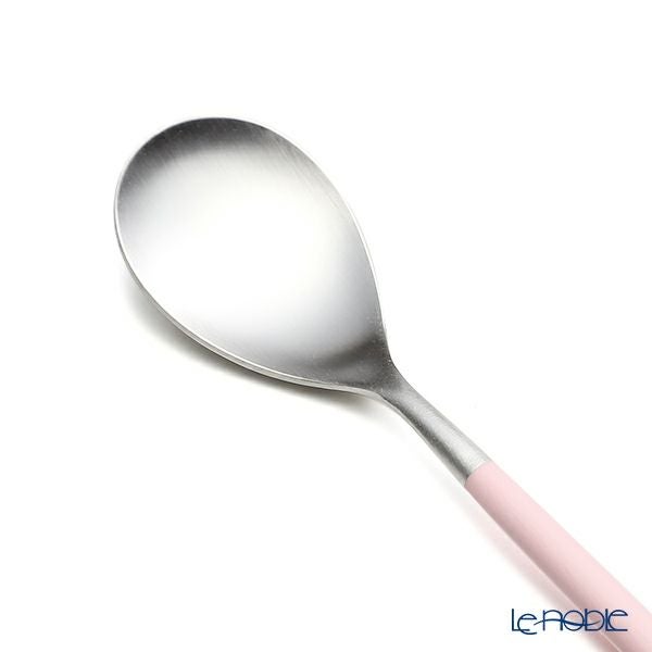 クチポール ミオ MIO ピンク／シルバー デザートスプーン 19cm マット仕上げ