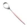 クチポール ミオ MIO ピンク／シルバー デザートスプーン 19cm マット仕上げ