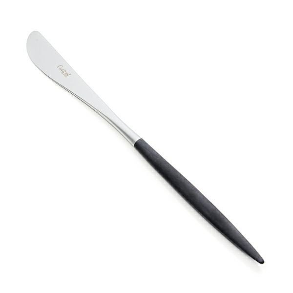 クチポール ナウ NAU ブラック／シルバー テーブルナイフ 23cm マット仕上げ