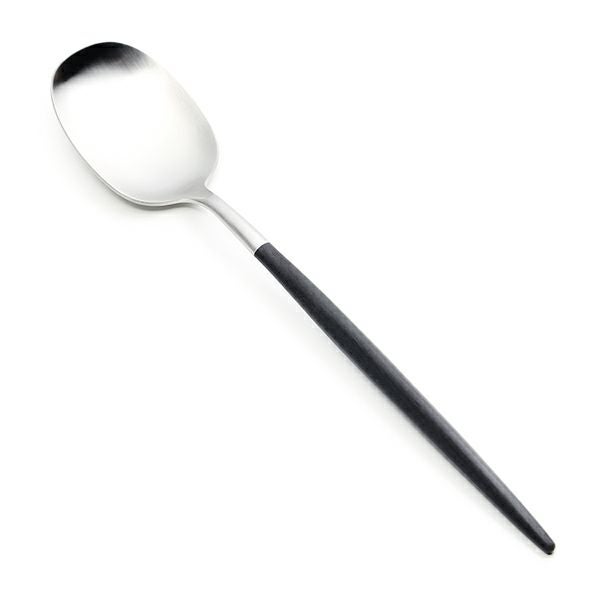 クチポール ナウ NAU ブラック／シルバー テーブルスプーン 21.8cm マット仕上げ