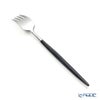 クチポール ナウ NAU ブラック／シルバー デザートフォーク 18.2cm マット仕上げ