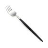クチポール ナウ NAU ブラック／シルバー デザートフォーク 18.2cm マット仕上げ