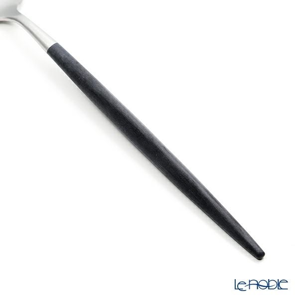 クチポール ナウ NAU ブラック／シルバー デザートスプーン 18.3cm マット仕上げ