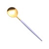 クチポール ゴア GOA バイオレット／ゴールド コーヒー／ティースプーン 13cm マット仕上げ