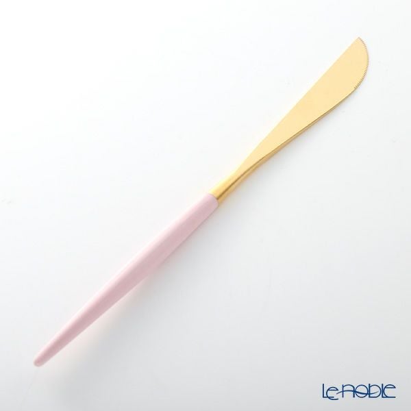 クチポール ゴア GOA ピンク／ゴールド テーブルナイフ 22cm マット仕上げ