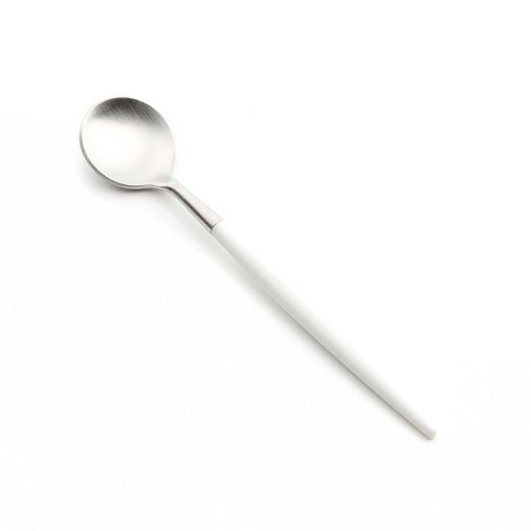 クチポール ゴア GOA ホワイト／シルバー モカ／エスプレッソスプーン 10.5cm マット仕上げ