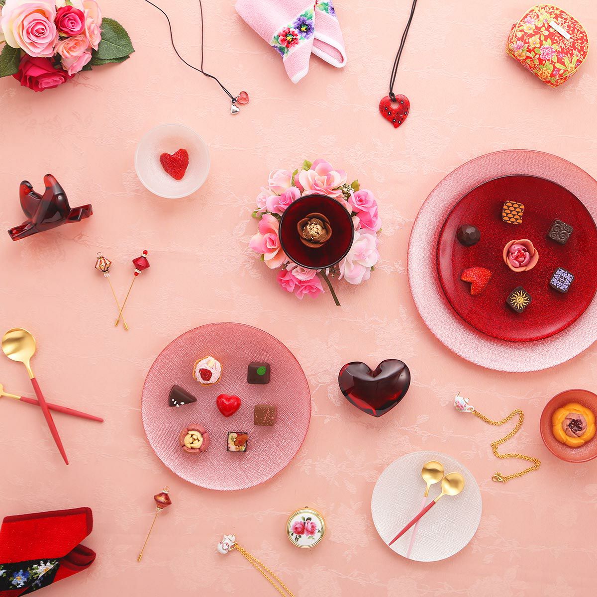 クチポール ゴア GOA レッド／ゴールド マット仕上げ デザートスプーン 18cm