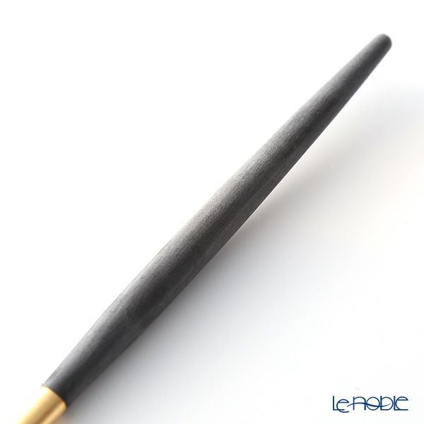 クチポール ゴア GOA ブラック／ゴールド デザートナイフ 20cm マット仕上げ