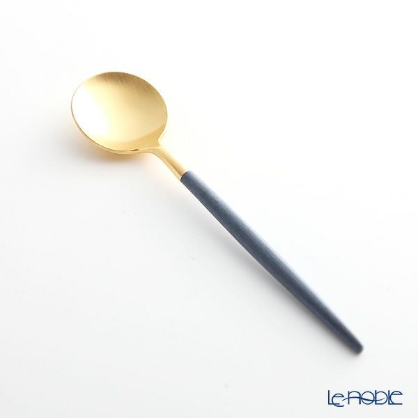 クチポール ゴア GOA ブルー／ゴールド コーヒー／ティースプーン 13cm マット仕上げ