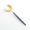 クチポール ゴア GOA ブルー／ゴールド コーヒー／ティースプーン 13cm マット仕上げ