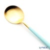 クチポール ゴア GOA ターコイズ／ゴールド デザートスプーン 18cm マット仕上げ