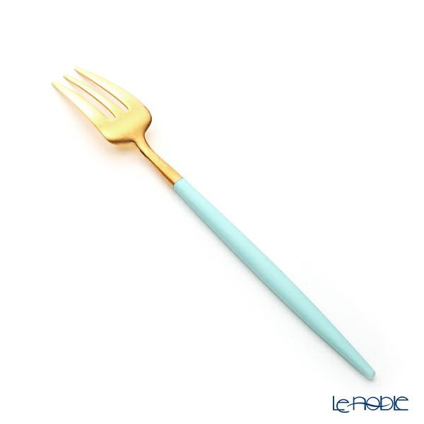 クチポール ゴア GOA ターコイズ／ゴールド ペストリーフォーク 17cm マット仕上げ