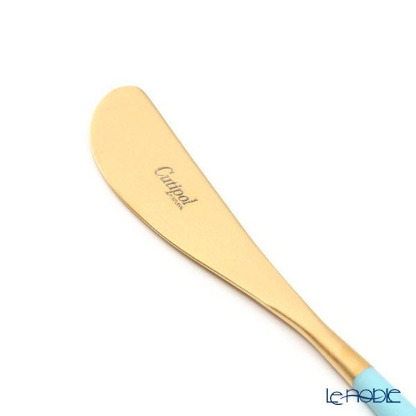 クチポール ゴア GOA ターコイズ／ゴールド バタースプレッダー 17cm マット仕上げ