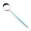 クチポール ゴア GOA ターコイズ／シルバー デザートスプーン 18cm マット仕上げ