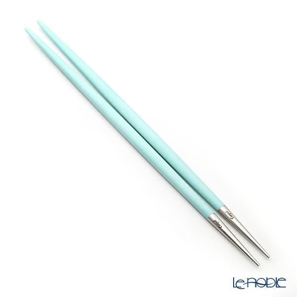 クチポール ゴア GOA ターコイズ／シルバー 箸+箸置セット 22cm マット仕上げ