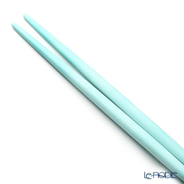 クチポール ゴア GOA ターコイズ／シルバー 箸+箸置セット 22cm マット仕上げ