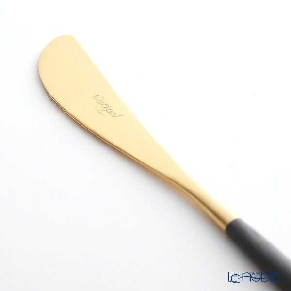 クチポール ゴア GOA ブラック／ゴールド バタースプレッダー（バターナイフ） 17cm マット仕上げ