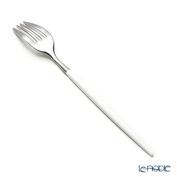 クチポール ミオ MIO ホワイト／シルバー デザートフォーク マット仕上げ