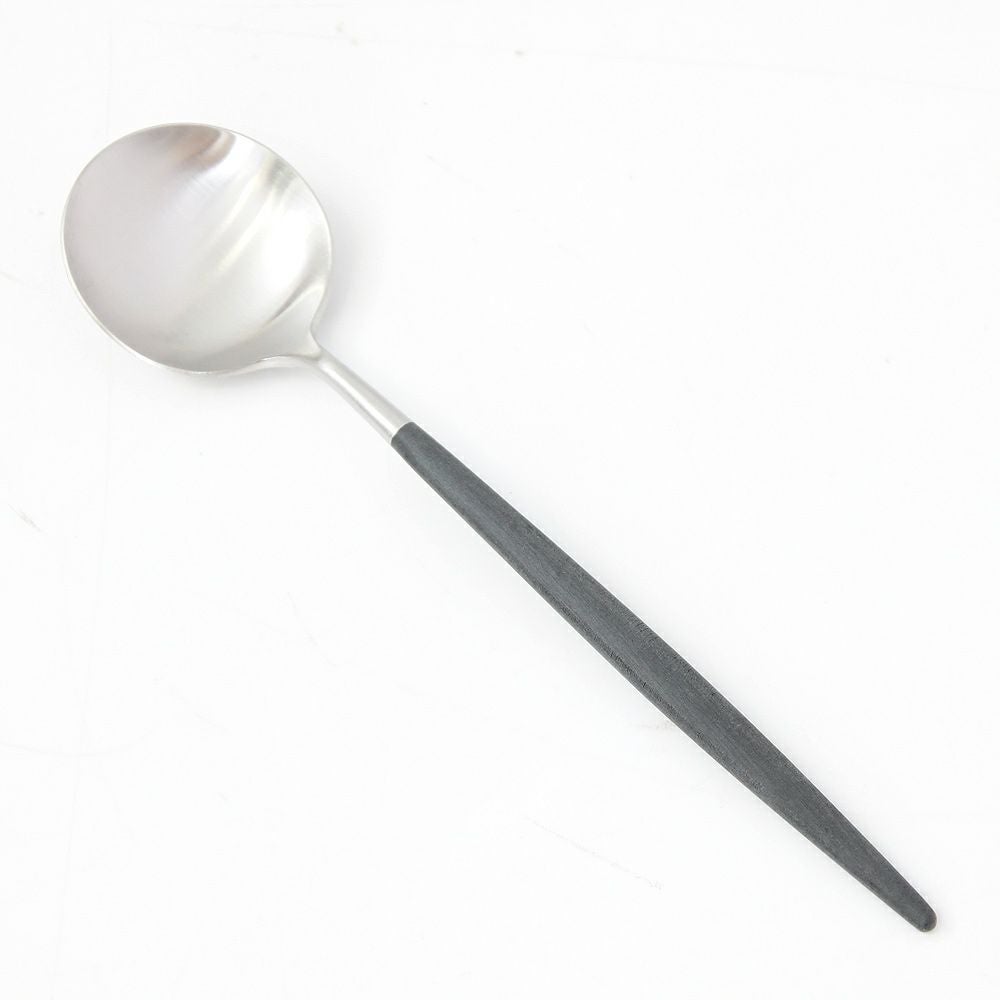 クチポール ゴア GOA ブラック／シルバー テーブルスプーン 21cm マット仕上げ