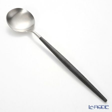 クチポール ゴア GOA ブラック／シルバー サービングスプーン 26.5cm マット仕上げ