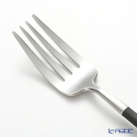 クチポール ゴア GOA ブラック／シルバー デザートフォーク 18.5cm マット仕上げ