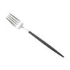 クチポール ゴア GOA ブラック／シルバー デザートフォーク 18.5cm マット仕上げ
