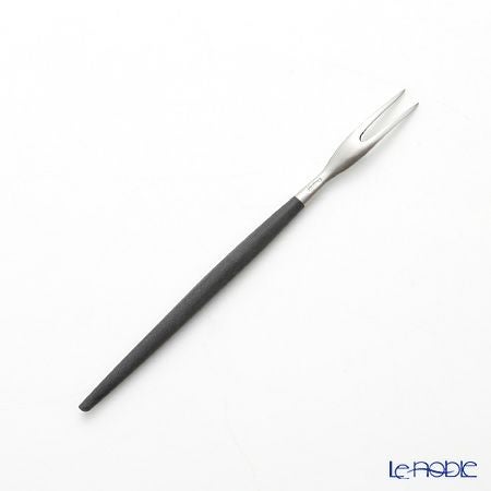 クチポール ゴア GOA ブラック／シルバー フルーツフォーク 11.5cm マット仕上げ