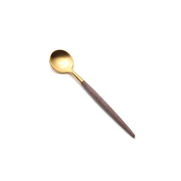 クチポール ゴア GOA ブラウン／ゴールド モカ／エスプレッソスプーン 10.5cm マット仕上げ