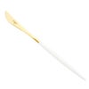 クチポール ゴア GOA ホワイト／ゴールド テーブルナイフ 22cm マット仕上げ