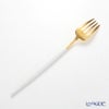 クチポール ゴア GOA ホワイト／ゴールド テーブルフォーク 21.5cm マット仕上げ