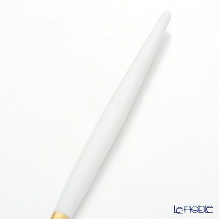 クチポール ゴア GOA ホワイト／ゴールド バタースプレッダー（バターナイフ） 17cm マット仕上げ
