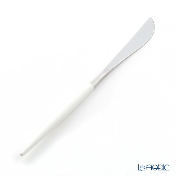 クチポール ゴア GOA ホワイト／シルバー テーブルナイフ 22cm マット仕上げ