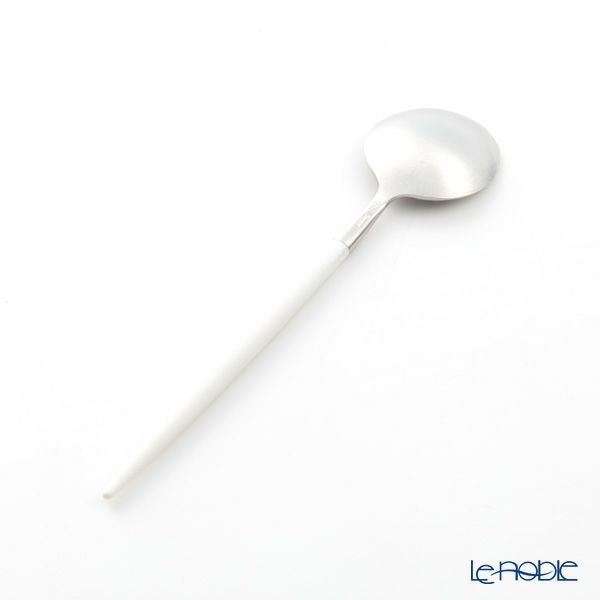 クチポール ゴア GOA ホワイト／シルバー コーヒー／ティースプーン 13cm マット仕上げ