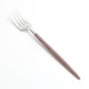 クチポール ゴア GOA ブラウン／シルバー デザートフォーク 18.5cm マット仕上げ