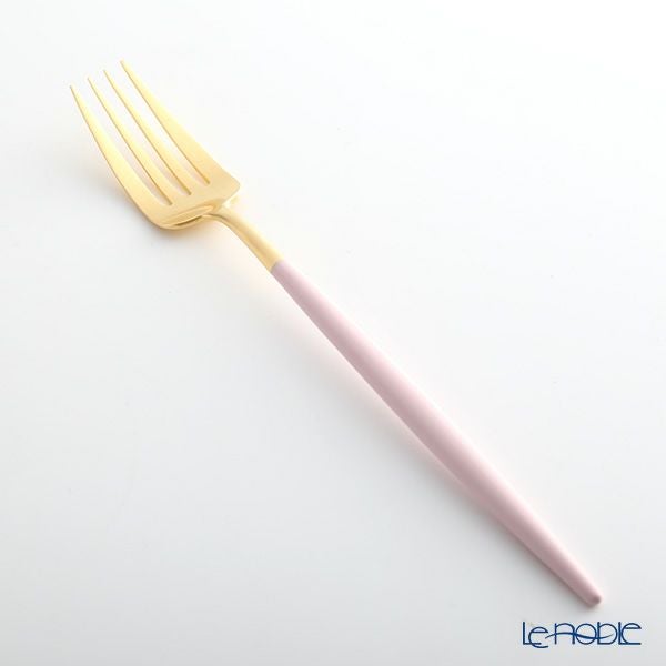 クチポール ゴア GOA ピンク／ゴールド テーブルフォーク 21.5cm マット仕上げ