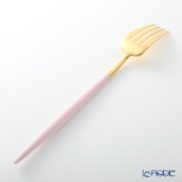 クチポール ゴア GOA ピンク／ゴールド テーブルフォーク 21.5cm マット仕上げ