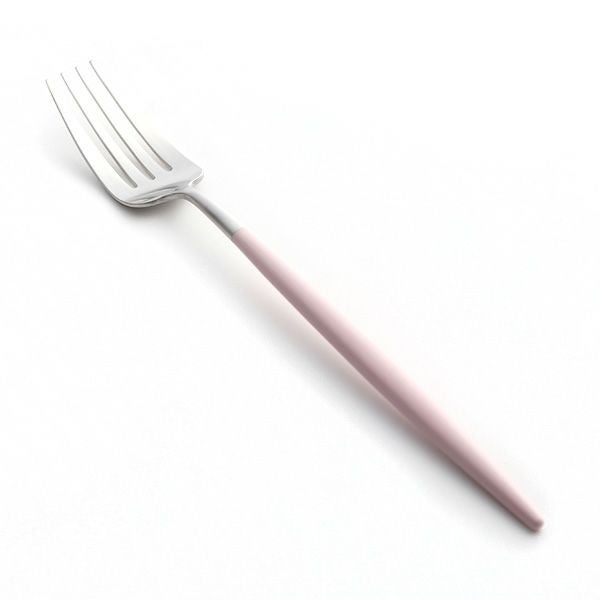 クチポール ゴア GOA ピンク／シルバー テーブルフォーク 21.5cm マット仕上げ