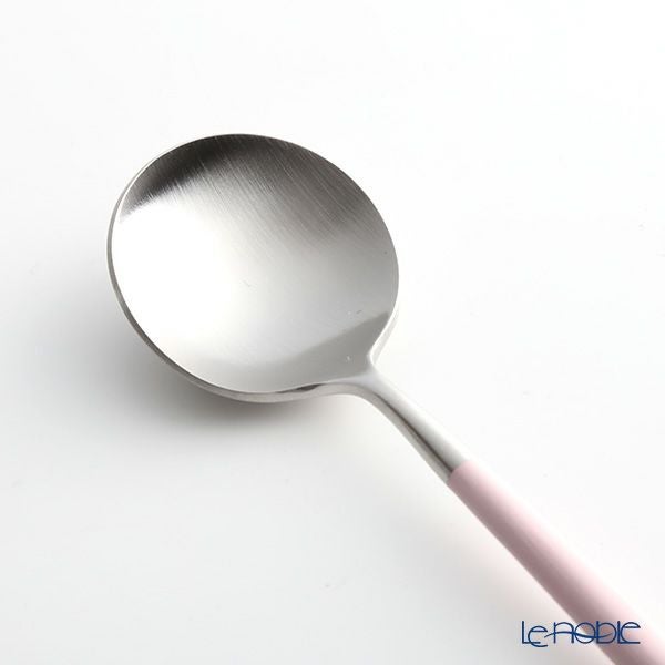 クチポール ゴア GOA ピンク／シルバー デザートスプーン 18cm マット仕上げ