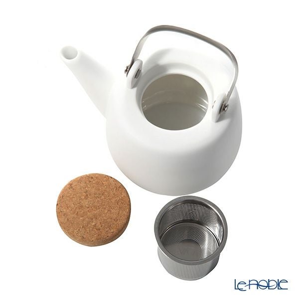 VIVA Scandinavia ビバ スカンジナビア NICOLA ニコラ ティーポット ストレーナー付 500ml ピュアホワイト V36002