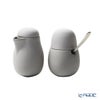 VIVA Scandinavia ビバ スカンジナビア NINA ニーナ シュガー130ml ＆ クリーマー200ml スプーン付 セット グレイ V79402
