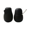 VIVA Scandinavia ビバ スカンジナビア NINA ニーナ シュガー130ml ＆ クリーマー200ml スプーン付 セット ブラック V79445